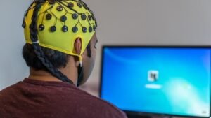 Doing yoga and meditation to reduce overthinking and sharpen the brain